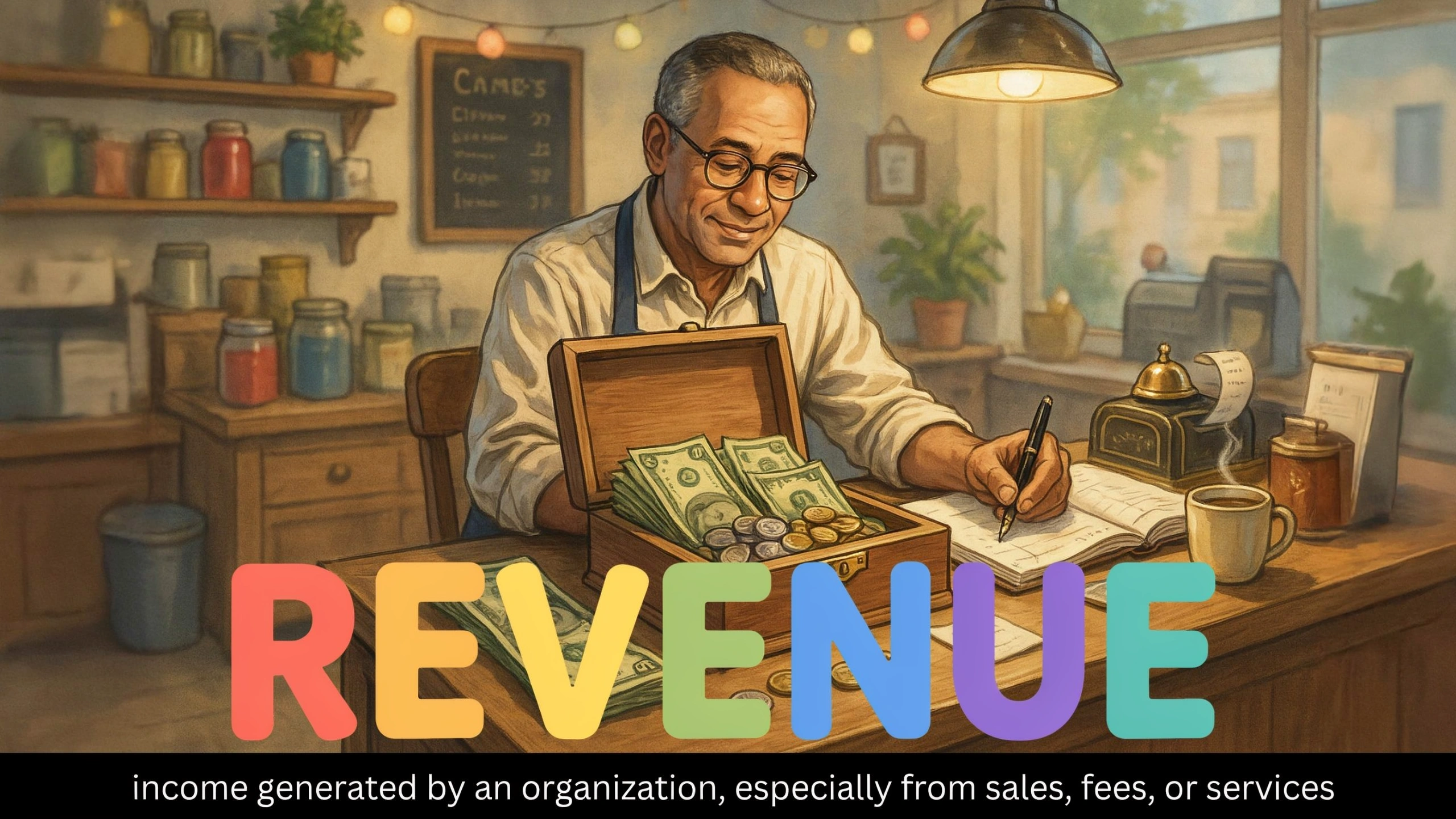 English Illustration for revenue